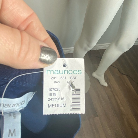 MAURICE'S Vest Top Drawstring Pockets Eyelet - Picture 7 of 8